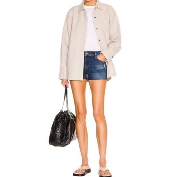 Frame Denim Le High Skinny Distressed Shorts Size 26 - Picture 2 of 8